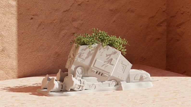 ATAT Star Wars Blumentopf Etsy.de