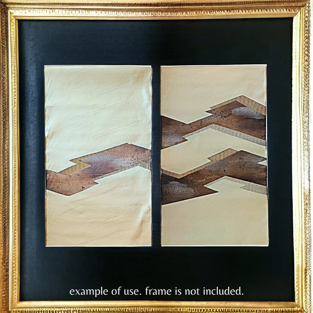 Japanese Kimono Textile. Gold Thread Subtle Gradation Weaving, Non-used ...