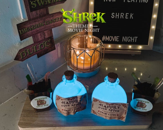 Shrek Themed Movie Night | Party Snacks | Printable Labels