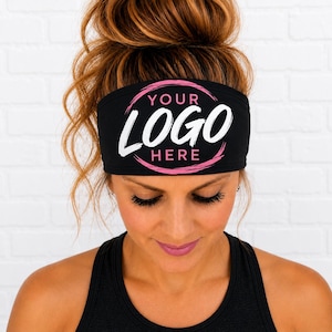 Gepersonaliseerde vochtregulerende hoofdband. Antislip sporthoofdband. Hardloophoofdband. Hoofdband met eigen afbeelding voor sport. Hoofdband in bulk bestellen.