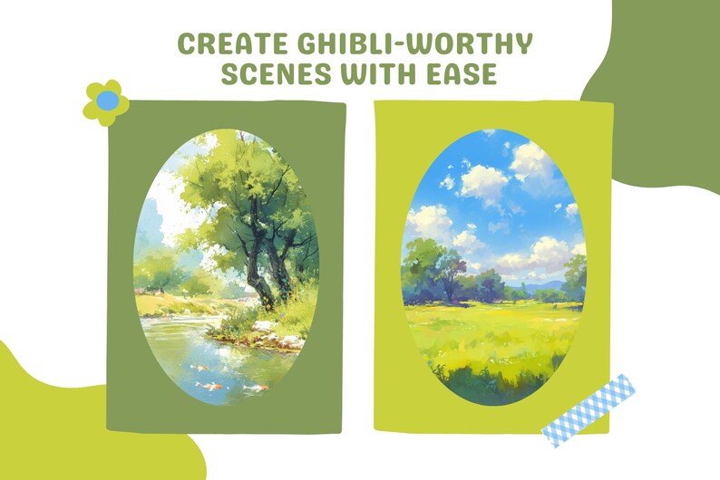 Procreate Brushes: Nature's Masterpiece, 142 Brushes for Grass, Clouds ...