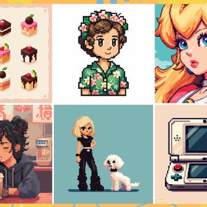 Pixel Art Procreate-penslar: 8-bitars paradis bild 9