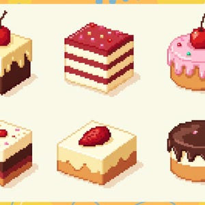 Pixel Art Procreate-penslar: 8-bitars paradis bild 2