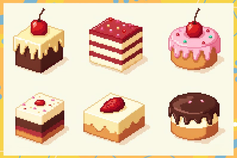 Pixel Art Procreate-penslar: 8-bitars paradis bild 2