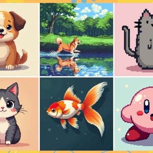Pixel Art Procreate-penslar: 8-bitars paradis bild 7