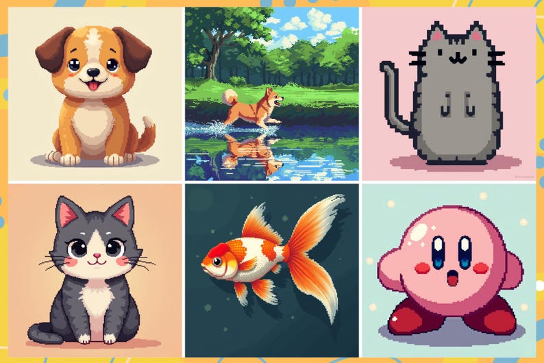 Pixel Art Procreate-penslar: 8-bitars paradis bild 7
