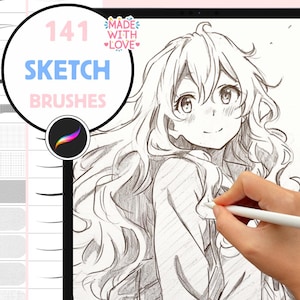 Procreate Pinsel: Ultimatives Skizzierset, 141 Pinsel für Bleistift, Kohle, Tinte, Textur und Schattierung