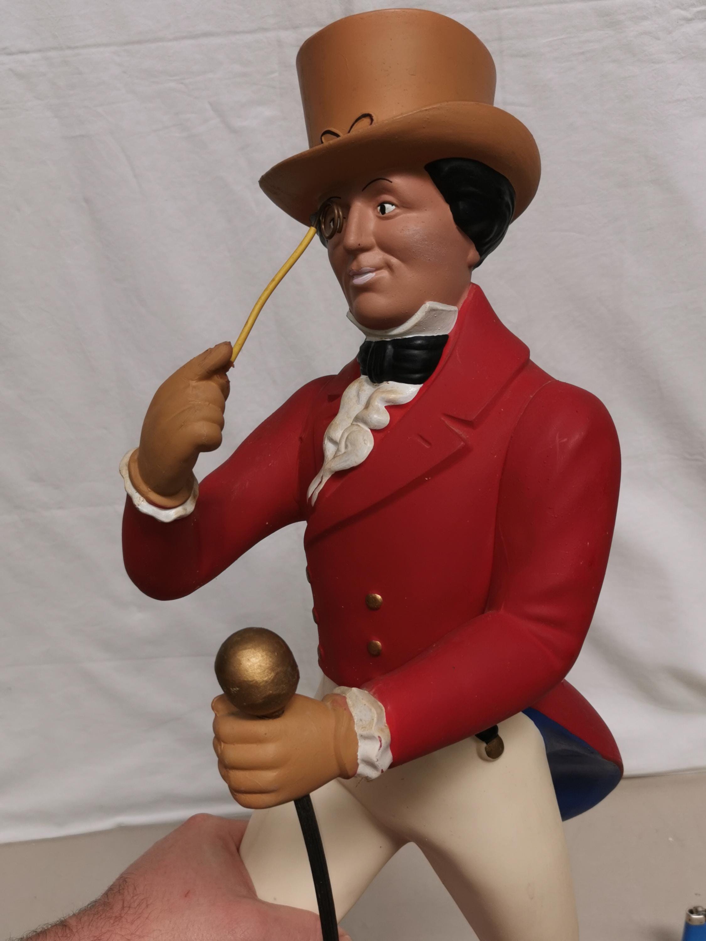 Rare Large Advertising Statue of the Dandy Johnnie Walker 66
