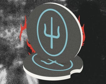 Twenty One Pilots Car Coaster, Scaled and Icy Soapstone Absorbent Cup Holder