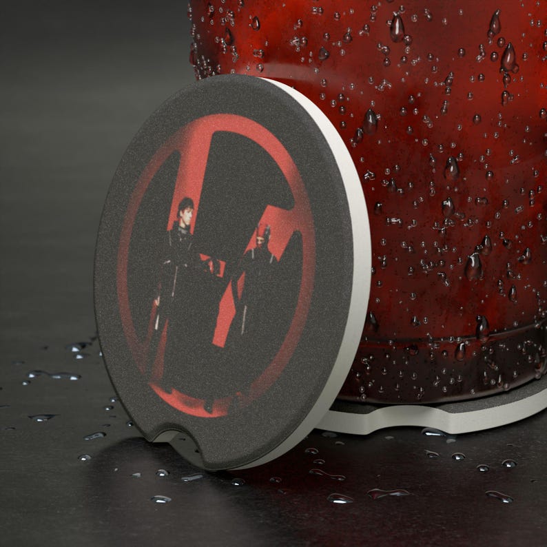 Twenty One Pilots Car Coaster, Breach Soapstone Absorbent Cup Holder, TOP Fan Inspired image 4