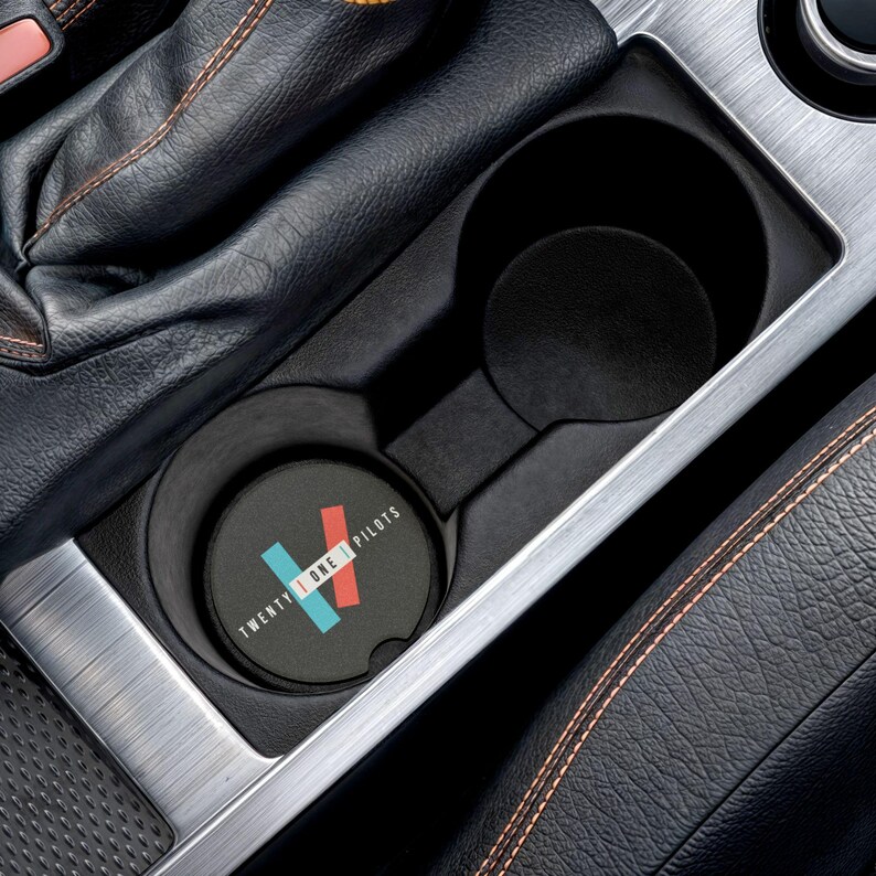 Twenty One Pilots Car Coaster, RAB Soapstone Absorbent Cup Holder image 3