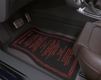 Twenty One Pilots Midwest Indigo Car Floor Mat, Front/Rear Non-Slip, TOP Fan Inspired