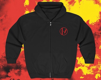 Twenty One Pilots Clancy Mask Unisex Full Zip Hoodie, Front and Back Print