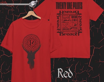 Twenty One Pilots Breach Front & Back T-Shirt, Unisex Tee, Breach Album Tracklist
