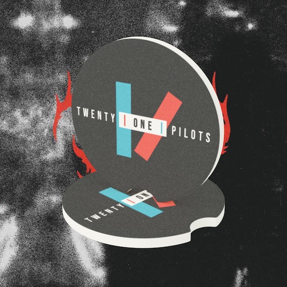 Twenty One Pilots Car Coaster, RAB Soapstone Absorbent Cup Holder