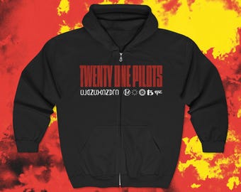 Twenty One Pilots Clancy Unisex Full Zip Hoodie, Soft Fleece