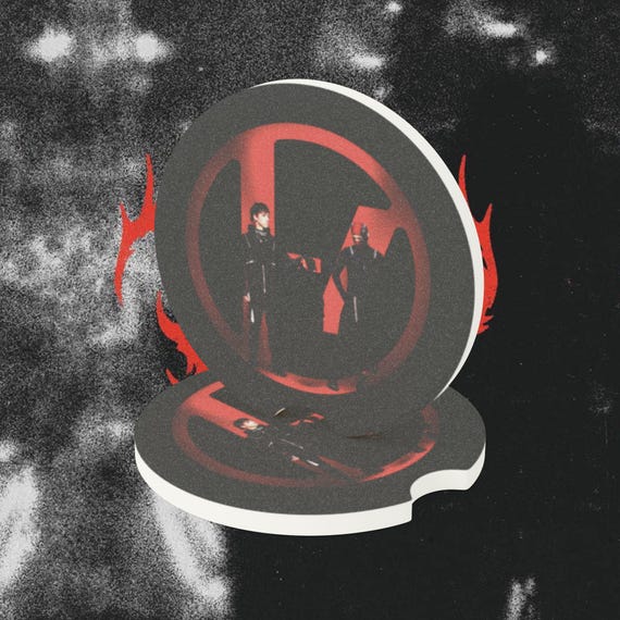 Twenty One Pilots Car Coaster, Breach Soapstone Absorbent Cup Holder, TOP Fan Inspired