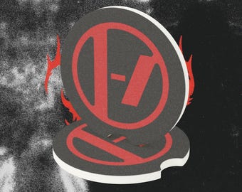 Twenty One Pilots Car Coaster, Clancy Soapstone Absorbent Cup Holder, TOP Fan Inspired