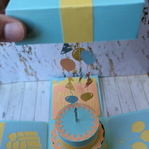 Custom Birthday Exploding Box for Gift Cards or Money - Etsy