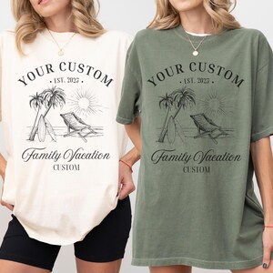 Custom Family Vacation Shirts, Personalized Matching Trip Shirts, Family Reunion Shirt, Cruise Tshirt, Beach Vacation Tee bild 6