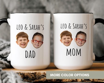 Custom Mug, Mug from Photo, Baby face mug, Mug with Kid's Photo, Gift for Family, Mother's Day, Father's Day, Christmas Gift for New Parents