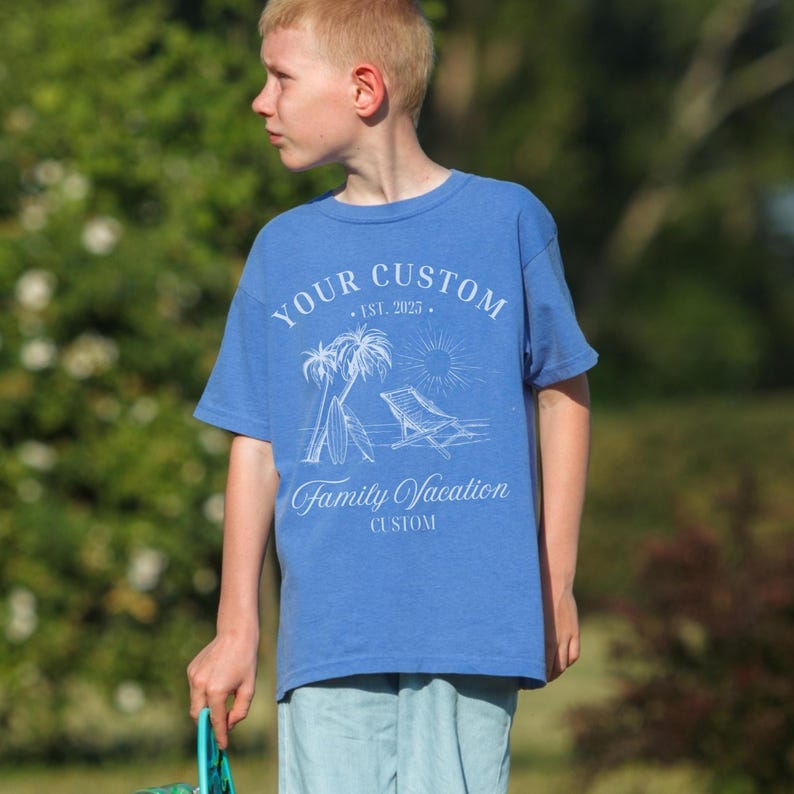 Custom Family Vacation Shirts, Personalized Matching Trip Shirts, Family Reunion Shirt, Cruise Tshirt, Beach Vacation Tee bild 3