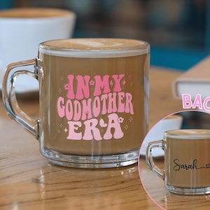 Presente de Natal personalizado para madrinha, caneca de café com nome personalizado &quot;Na minha era de madrinha&quot;, xícara para pedido de casamento de padrinho, presente de Natal personalizado para madrinha
