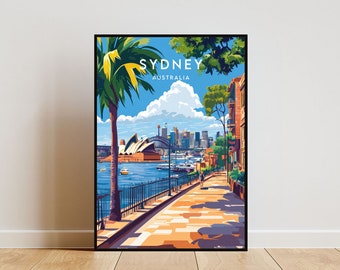 Sydney Travel Print - Australia, Sydney Poster, Australia Poster, Travel Wall Art, Australia Print, Poster, Australia, Sydney, Sydney Opera