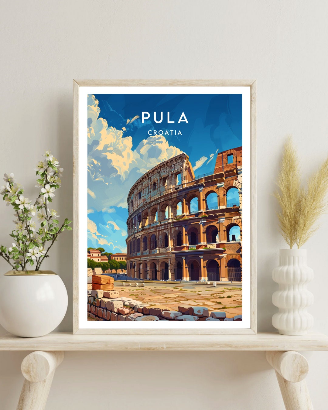 Pula Travel Print - Croatia, Pula Poster, Croatia Poster, Travel
