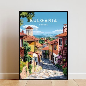 Bulgarien Reise - Europa, Europa Poster, Bulgarien Poster, Reise Wandkunst, Bulgarien Druck, Bulgarien, Europa, Swarovski Poster, Swarovski Druck