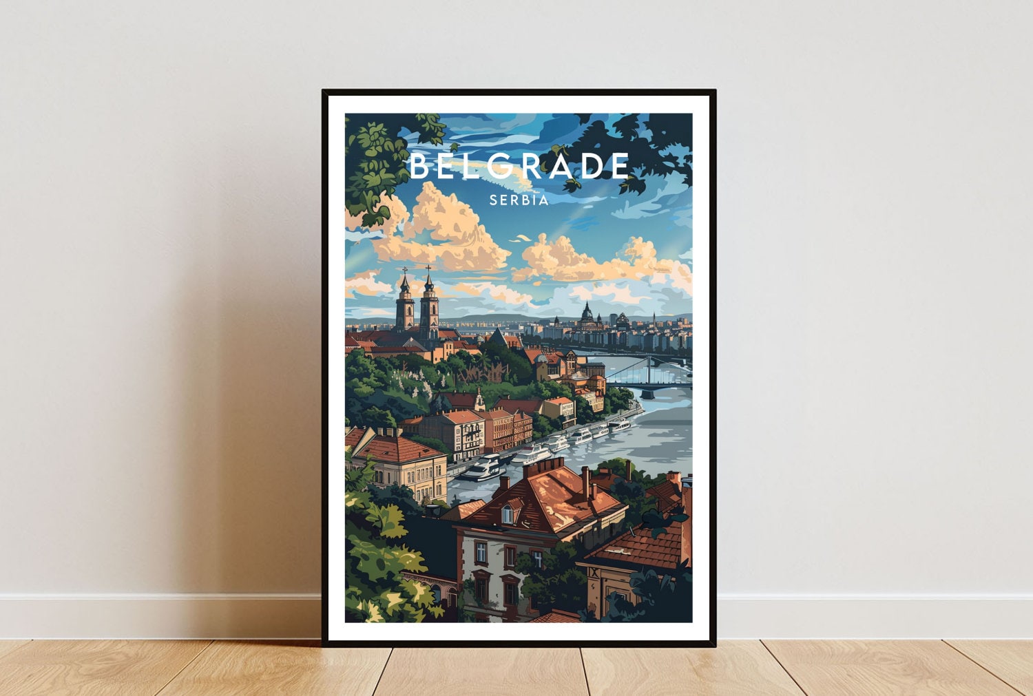 Belgrade Travel Print - Serbia, Belgrade Poster, Serbia Poster