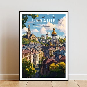 Ukraine Travel Print - Europe, Europe Poster, Ukraine Poster, Travel Wall Art, Ukraine Print, Ukraine, Europe, Kyiv Wall Art, Kyiv Poster