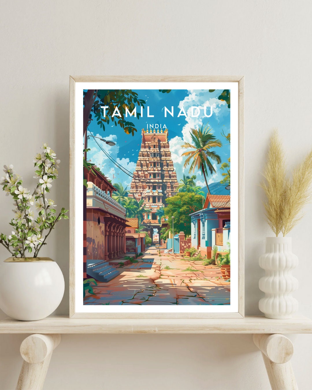 Tamil Nadu Travel Print - India, Tamil Nadu Poster, India Poster