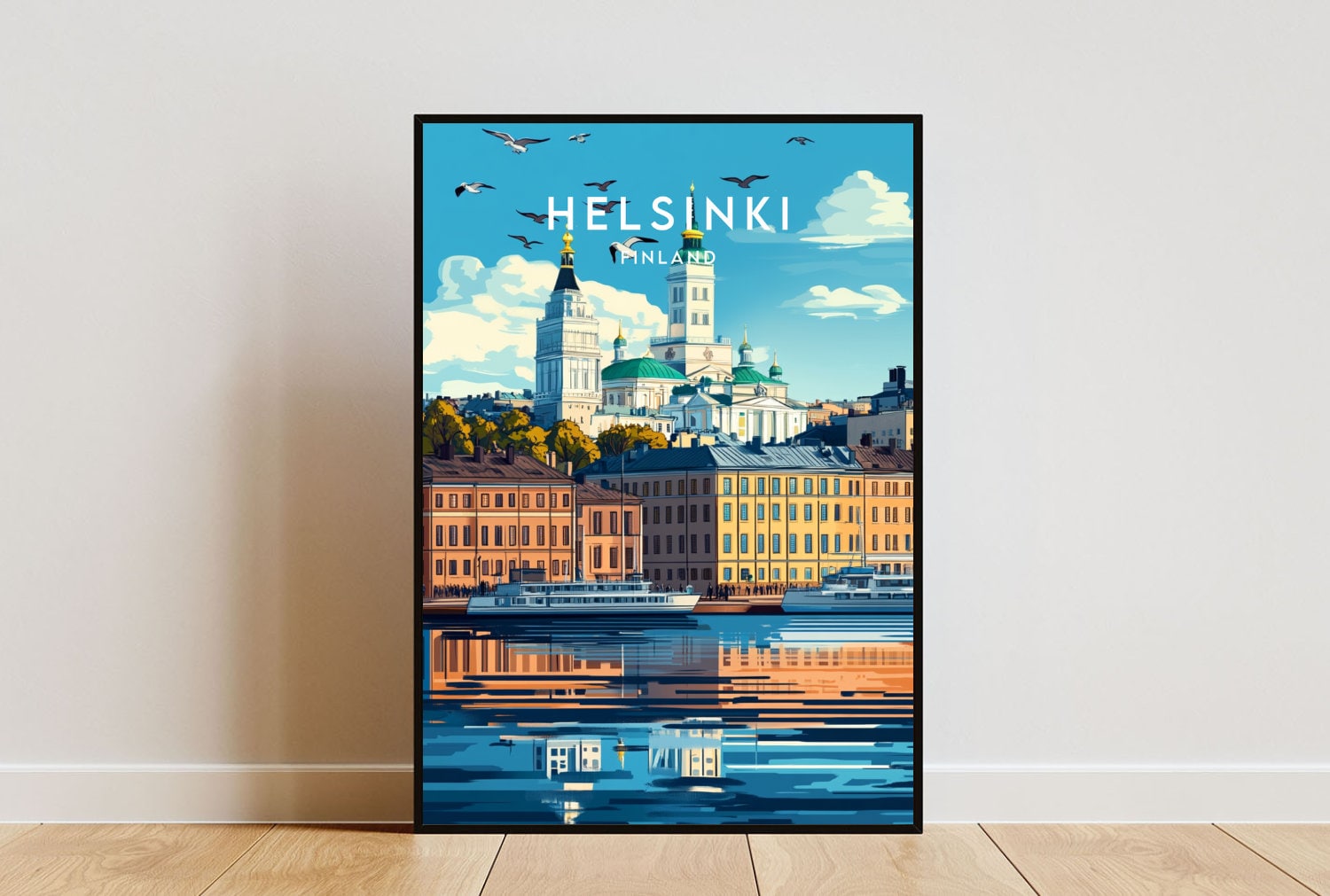 Helsinki Travel Print - Finland, Helsinki Poster, Finland Poster, Travel Wall Art, Finland Print, Finland, Europe, Helsinki, Scandinavia
