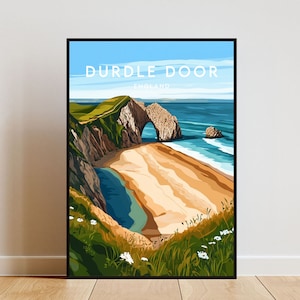 Durdle Door Travel Print - England, Durdle Door Poster, England Poster, Travel Wall Art, England Print, England, Europe, Durdle Door, Dorset