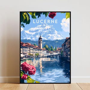 Luzern Travel Print - Schweiz, Luzern Poster, Schweiz Poster, Reise Wandkunst, Schweiz Print, Schweiz, Luzern Wandkunst