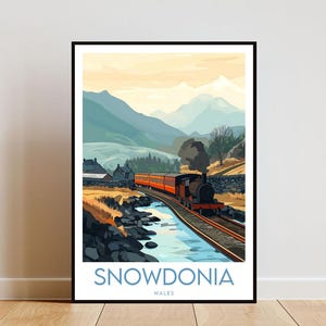 Snowdonia Travel Print - Wales, Snowdonia Poster, Wales Poster, Travel Wall Art, Wales Print, Wales Art, Snowdonia Wall Art, Snowdon Poster