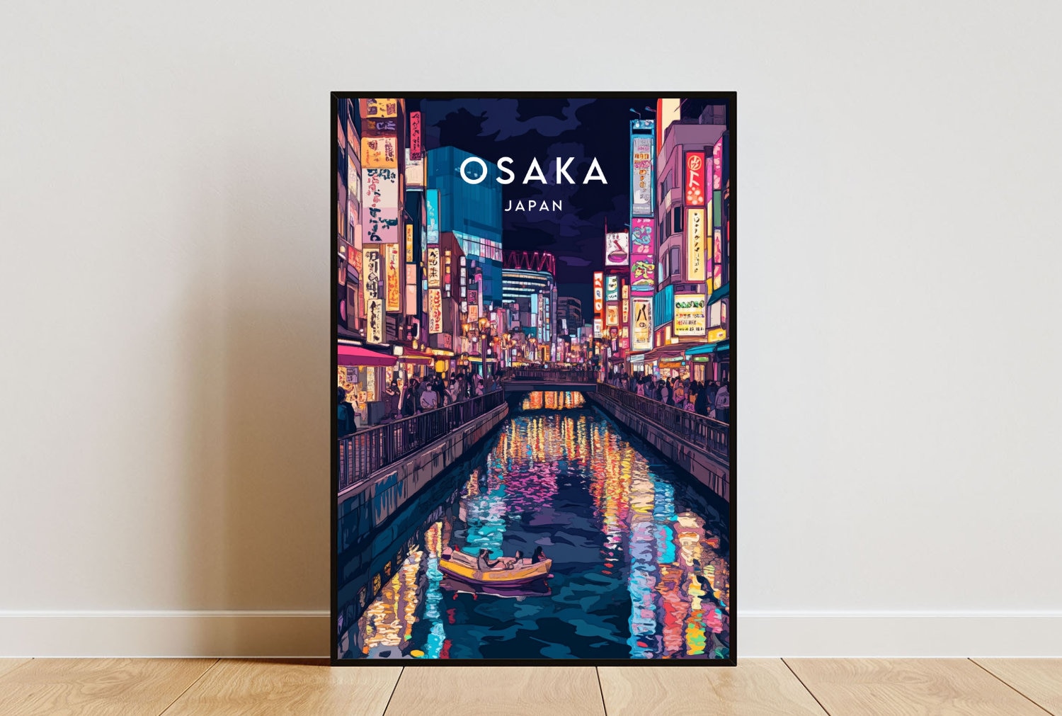 Osaka Travel Print - Japan, Osaka Poster, Japan Poster, Travel