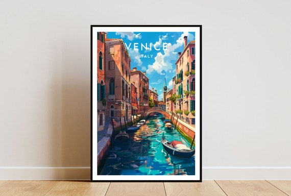 Venice Travel Print - Italy, Venice Poster, Italy Poster, Travel Wall Art, Italy Print, poster, Italy, Europe, Venice, Italy Wall Art