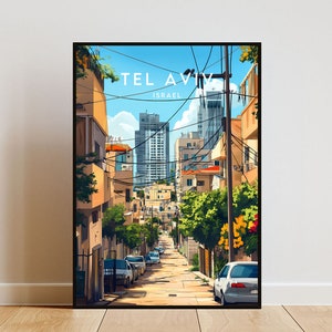 Tel Aviv Travel Print - Israel, Tel Aviv Poster, Israel Poster, Travel Wall Art, Israel Print, Tel Aviv, Asia, Israel, Middle East Poster
