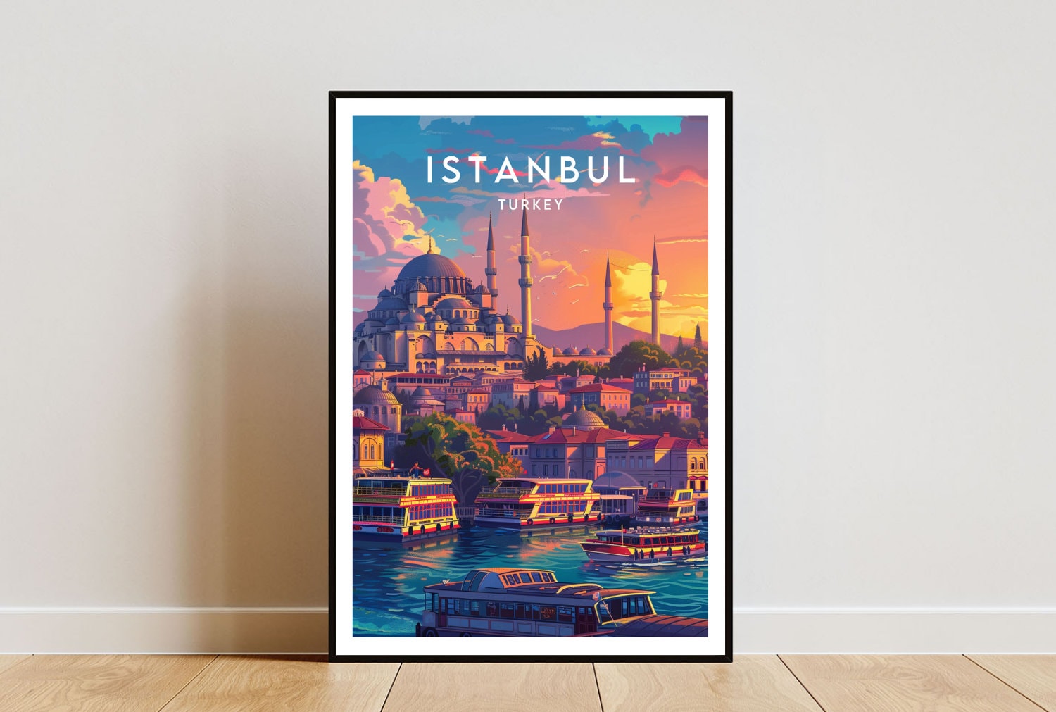 イスタンブール旅行プリント - トルコ、イスタンブールポスター