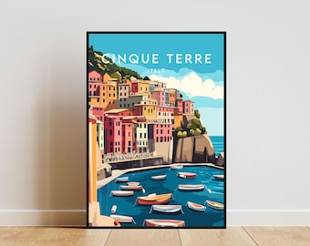 Cinque Terre Reise - Italien, Cinque Terre Poster, Italien Poster, Reise Wandkunst, Italien Druck, Italien Wandkunst, Cinque Terre Druck