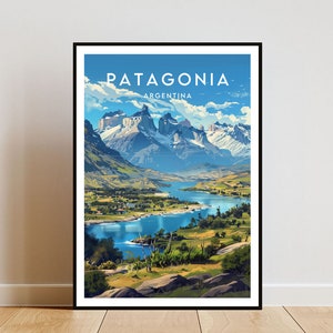 Patagonia Travel Print - Argentina, Patagonia Poster, Argentina Poster, Travel Wall Art, Argentina Print, Patagonia Wall Art, South America