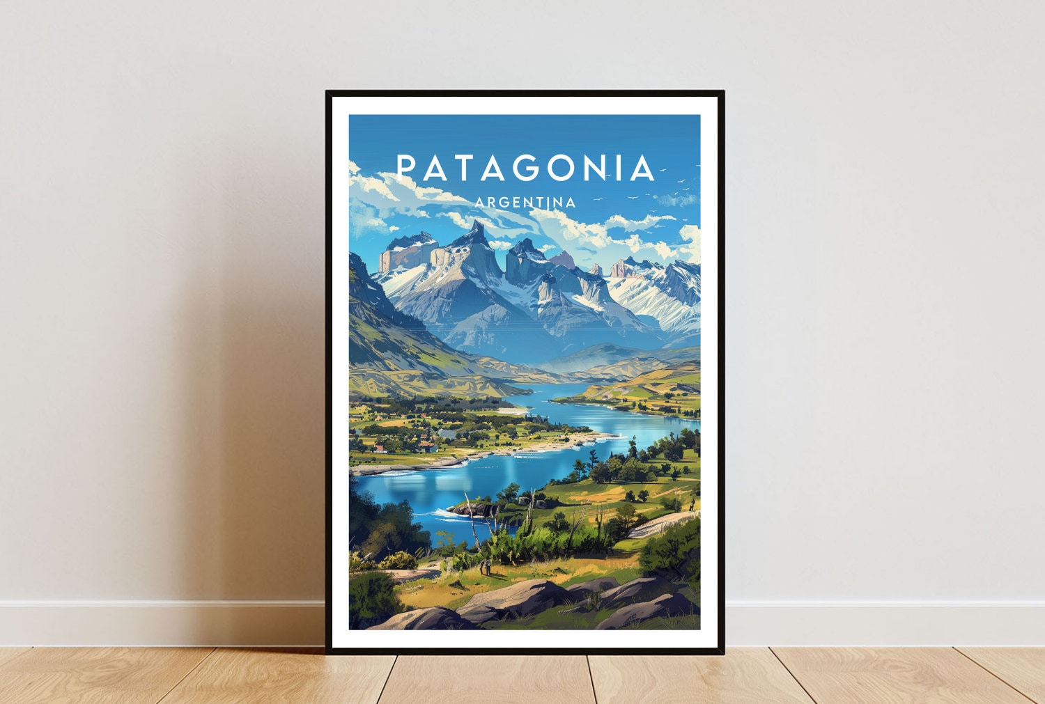 Patagonia Travel Print - Argentina, Patagonia Poster, Argentina