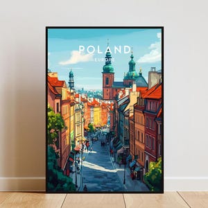Poland Travel Print - Europe, Europe Poster, Poland Poster, Travel Wall Art, Poland Print, Poland, Europe Print, Warsaw Poster, Krakow Print