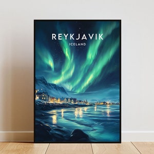 Reykjavik Travel Print - Island, Reykjavik Poster, Island Poster, Reise Wandkunst, Island Print, Poster, Island, Europa, Reykjavik Print