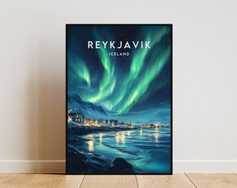 Reykjavik Travel Print - Island, Reykjavik Poster, Island Poster, Reise Wandkunst, Island Print, Poster, Island, Europa, Reykjavik Print