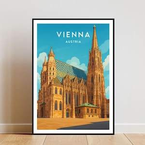 Vienna Travel Print - Austria, Vienna Poster, Austria Poster, Travel Art, Austria Print, Vienna Print, Vienna, Vienna Poland Poster
