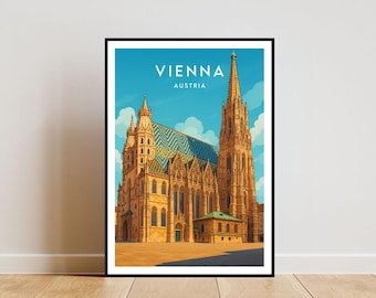 Wenen reizen print - Oostenrijk, Wenen poster, Oostenrijk poster, reizen kunst, Oostenrijk print, Wenen print, Wenen, Wenen Polen poster