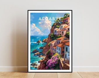 Algarve Travel Print - Portugal, Algarve Poster, Portugal Poster, Travel Wall Art, Portugal Print, poster, Portugal, Europe, Algarve